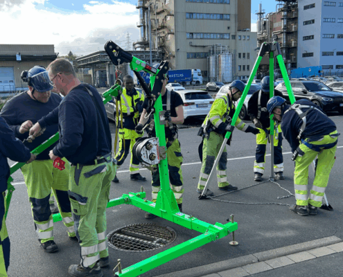 Einsatz des Davitarm - Unterweisung PSAgA