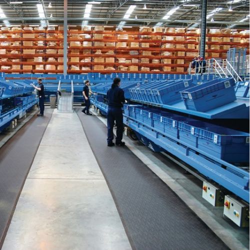 Arbeitsplatzbodenbelag Zuschnitt B900xS12 mm schwarz PVC